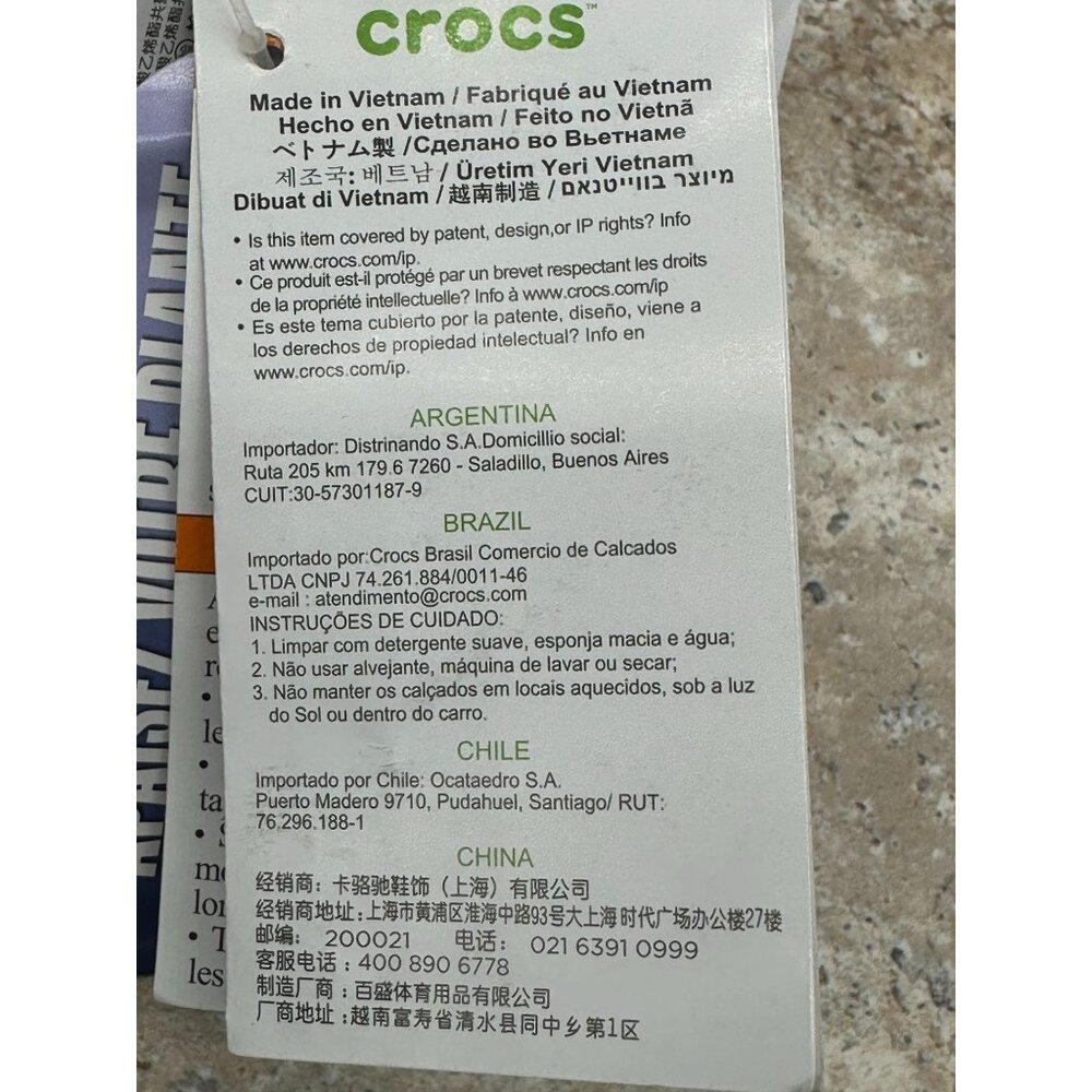 Crocs Sandals Unisex Size M 10 W 12 Black Mellow Tide Recovery Slides 210333-001 - Picture 10 of 11